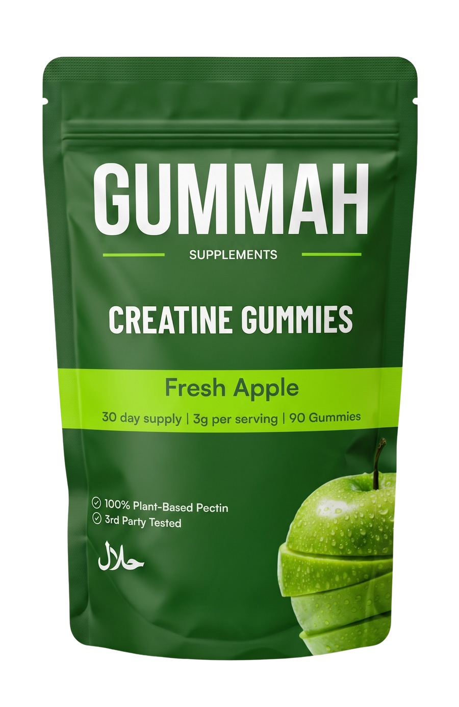 Halal Creatine Gummies - Fresh Apple Flavour